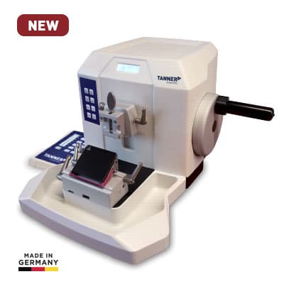 TN7000-microtome-histology-equipment front view with handle and screen